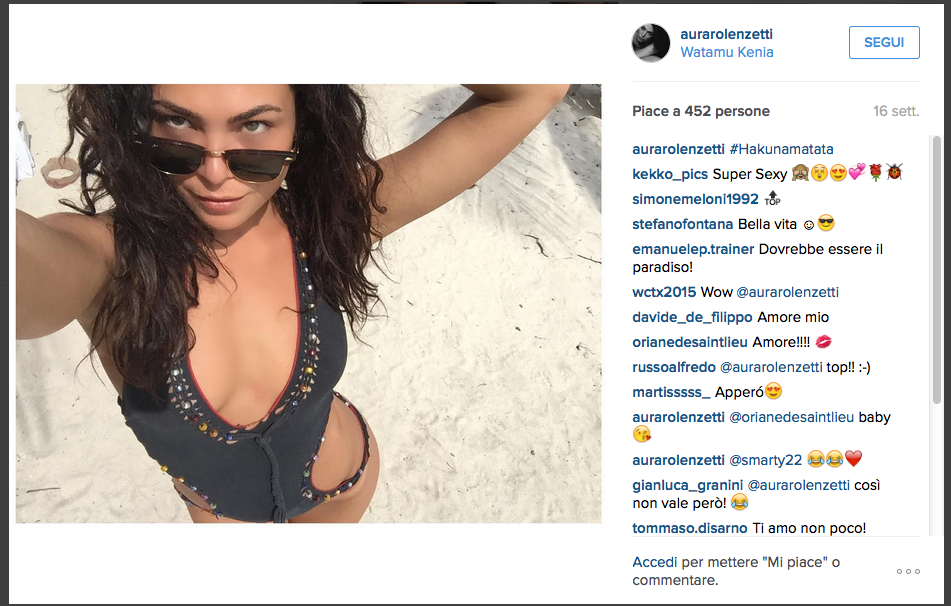 Valentino Rossi, ritorno di fiamma con Aura Rolenzetti