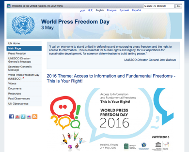 World Press Freedom Day, la giornata mondiale per la libertà di stampa