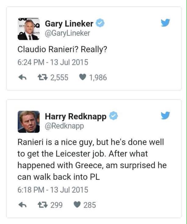 Ranieri re d’Inghilterra e la favola del Leicester in Premier League Ranieri re d’Inghilterra e la favola del Leicester in Premier League