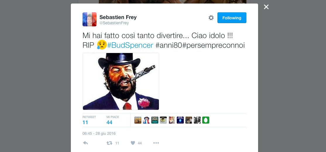 Il mondo dello sport piange Bud Spencer: l’attore nato dal nuoto Il mondo dello sport piange Bud Spencer: l’attore nato dal nuoto