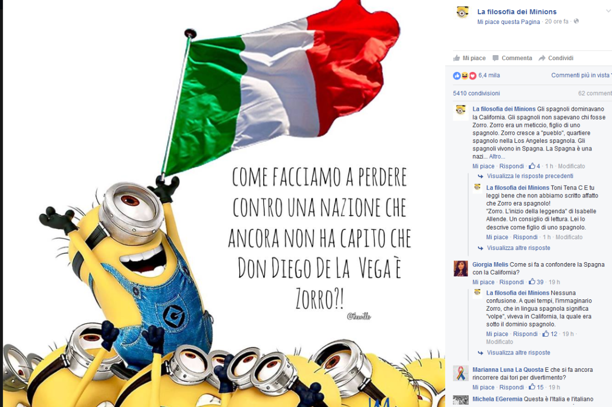 Galleria foto 'Italia-Spagna, gli sfottò sui social' - foto 6