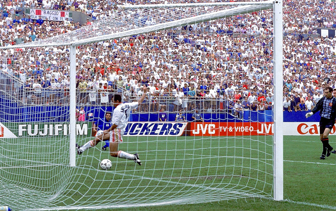Italia-Spagna: con doppietta di Baggio l’ultima vittoria ai Mondiali 1994