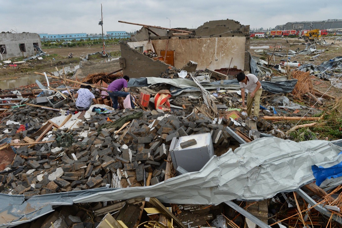 Cina, centinaia tra morti e feriti per un tornado