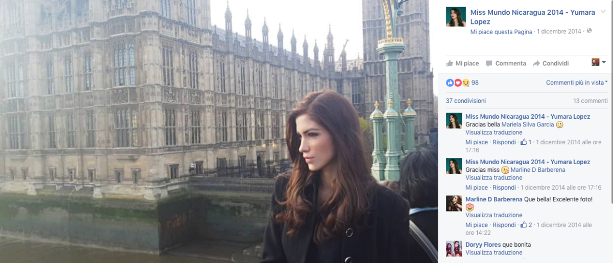 Yumara López, stroncata da un tumore Miss Mondo 2014