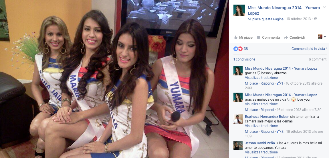 Yumara López, stroncata da un tumore Miss Mondo 2014