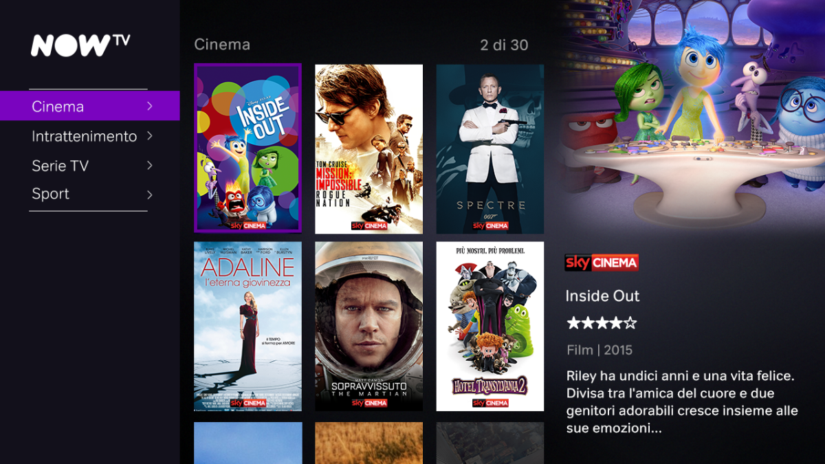 Galleria foto 'NOW TV: la sfida di Sky a Netflix. Cose da sapere' - foto 2