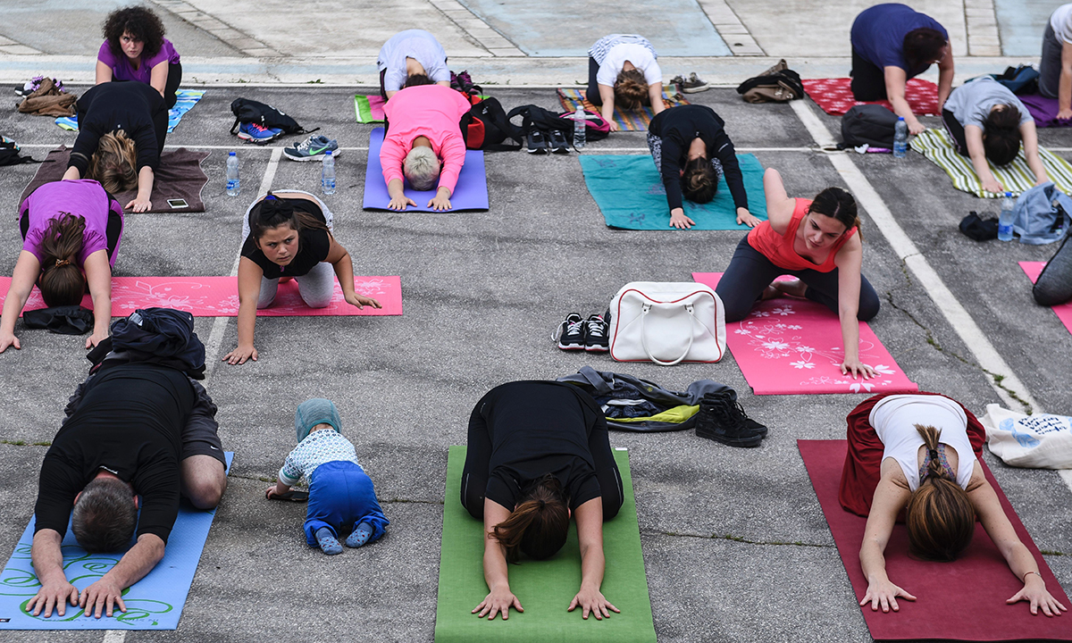 Giornata internazionale dello Yoga: le foto più belle Giornata internazionale dello Yoga: le foto più belle