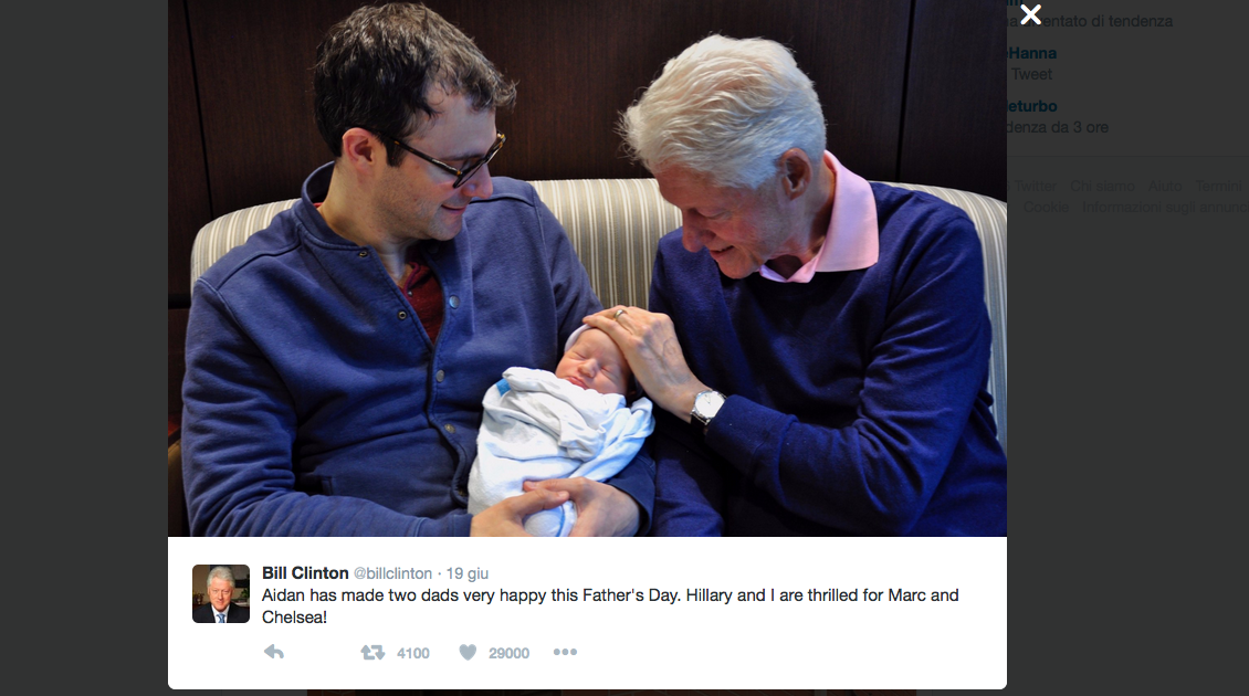 Chelsea Clinton mamma bis