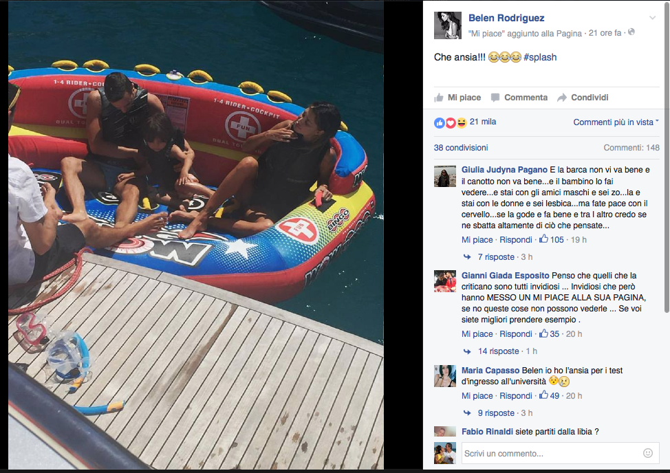 Belén Rodriguez sexy a Ibiza