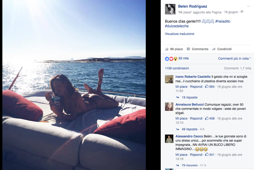 Belén Rodriguez sexy a Ibiza