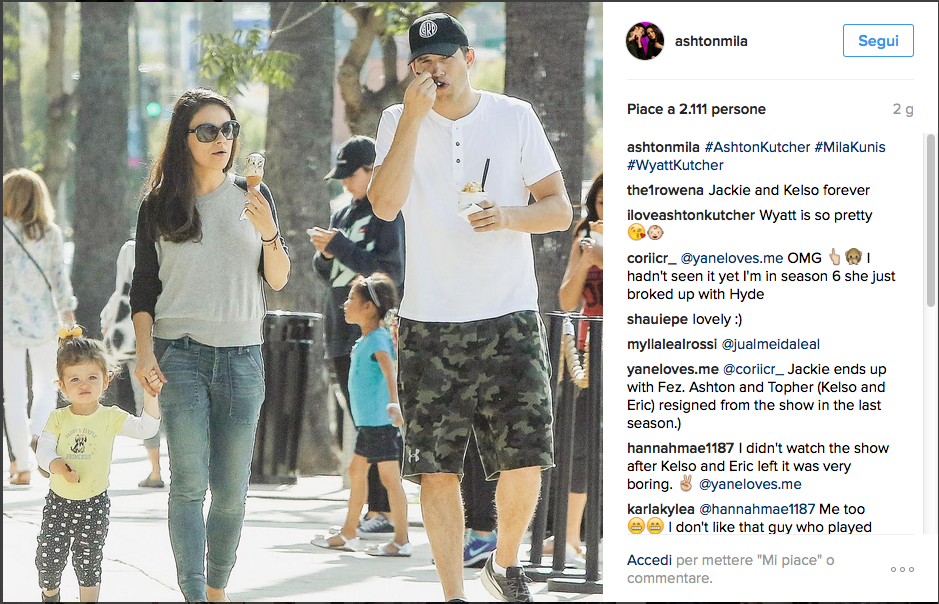 Ashton Kutcher e Mila Kunis genitori bis