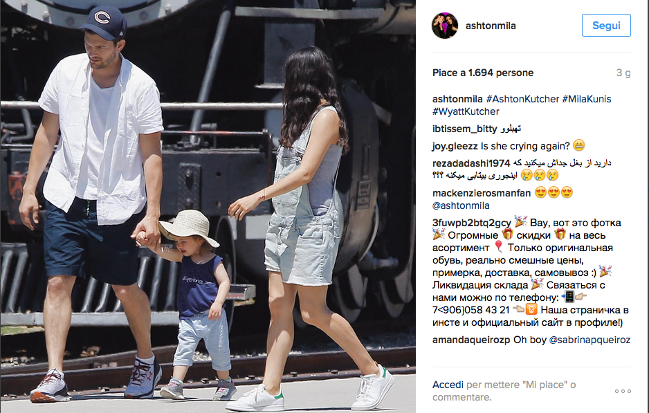 Ashton Kutcher e Mila Kunis genitori bis