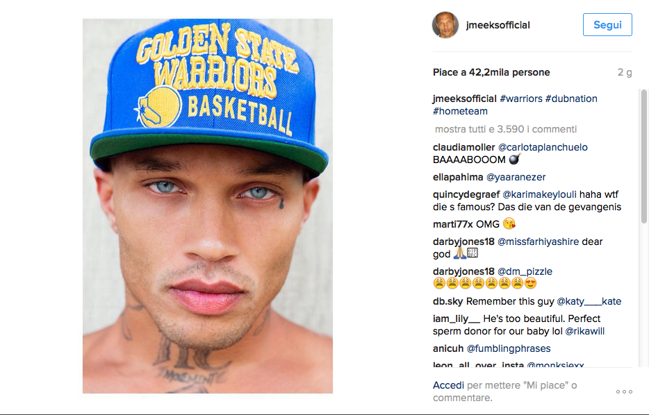 Jeremy Meeks, primo contratto da modello per l’ex detenuto