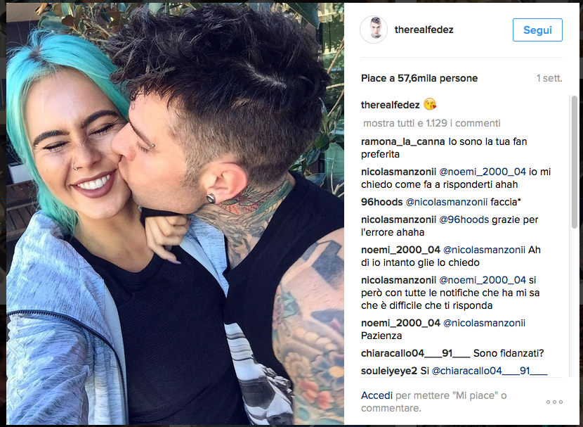 Fedez: ritorno di fiamma con TigerLily