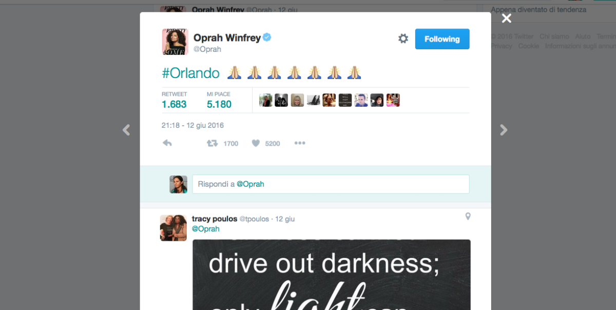 Galleria foto '#PrayForOrlando, la solidarietà dello star system dopo la strage' - foto 4