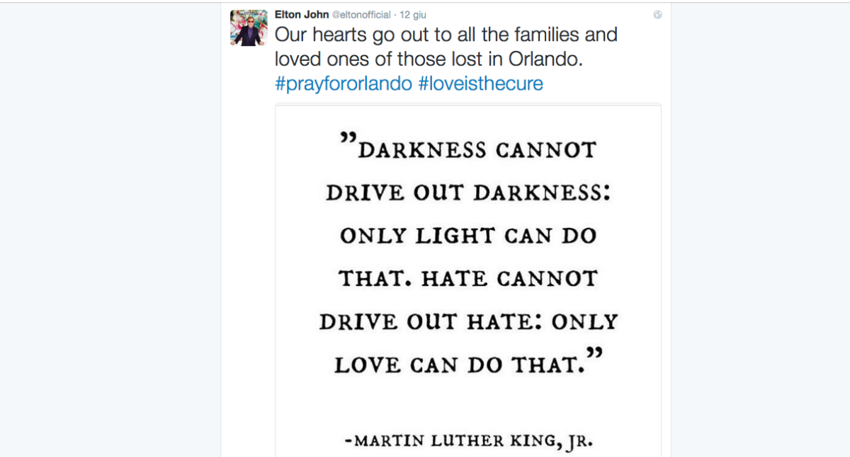 Galleria foto '#PrayForOrlando, la solidarietà dello star system dopo la strage' - foto 5