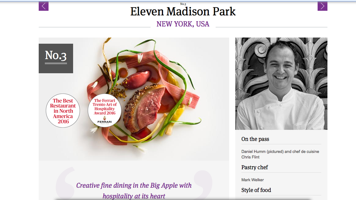 L’Osteria Francescana di Massimo Bottura è il miglior ristorante del mondo L’Osteria Francescana di Massimo Bottura è il miglior ristorante del mondo