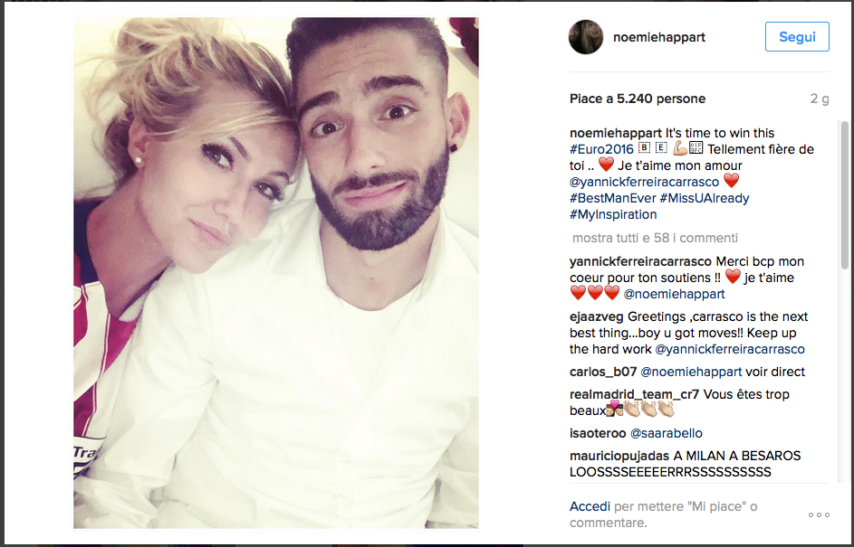 Italia – Belgio: in campo scendono le Wags