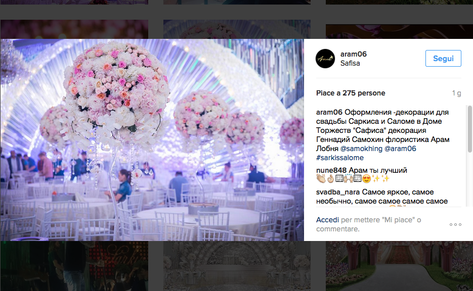 A Mosca il matrimonio da due milioni di dollari A Mosca il matrimonio da due milioni di dollari