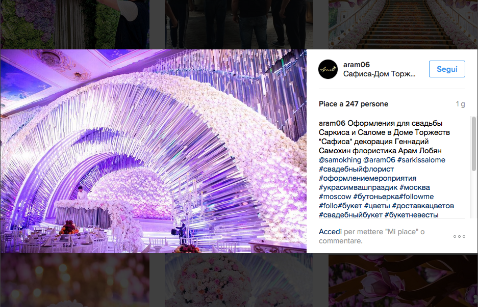 A Mosca il matrimonio da due milioni di dollari A Mosca il matrimonio da due milioni di dollari