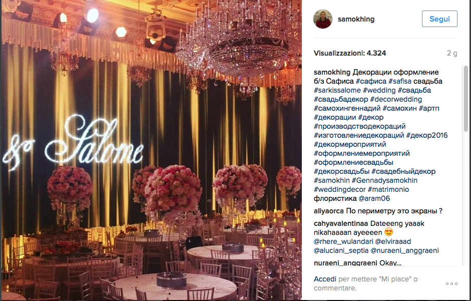 A Mosca il matrimonio da due milioni di dollari A Mosca il matrimonio da due milioni di dollari