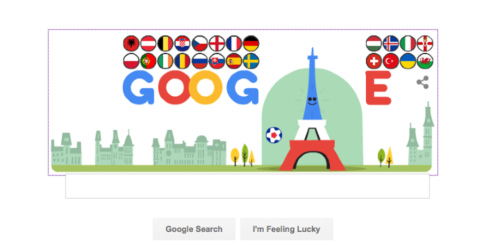 Euro 2016, il Doodle di Google Euro 2016, il Doodle di Google