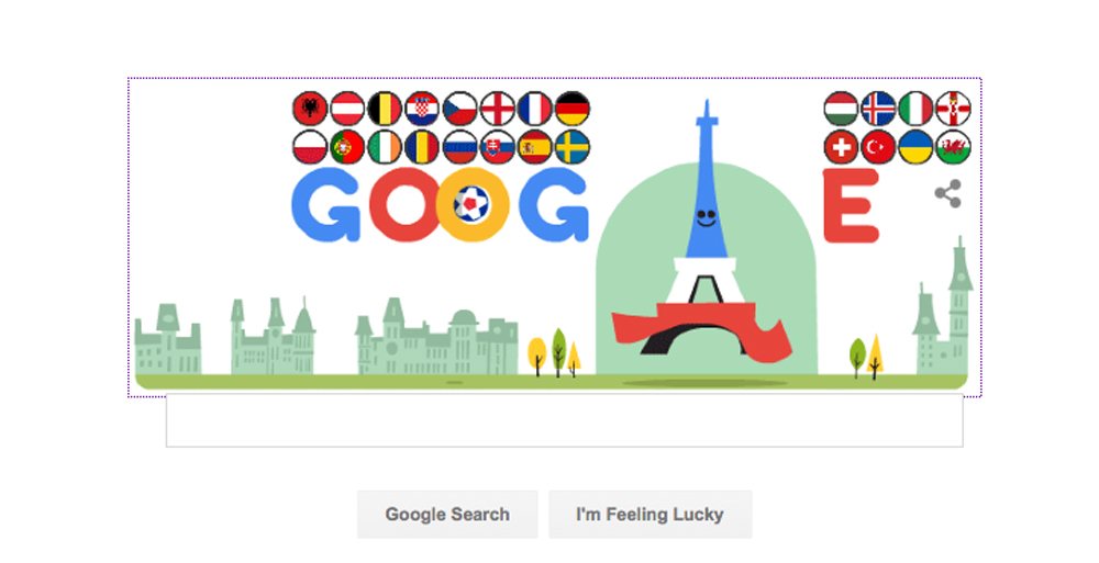 Euro 2016, il Doodle di Google Euro 2016, il Doodle di Google