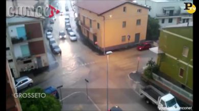 Grosseto: maltempo ed allagamenti – video