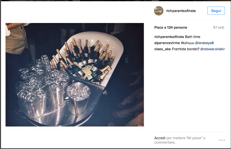 Su Instagram arrivano i #richparents tra lusso e denaro Su Instagram arrivano i #richparents tra lusso e denaro