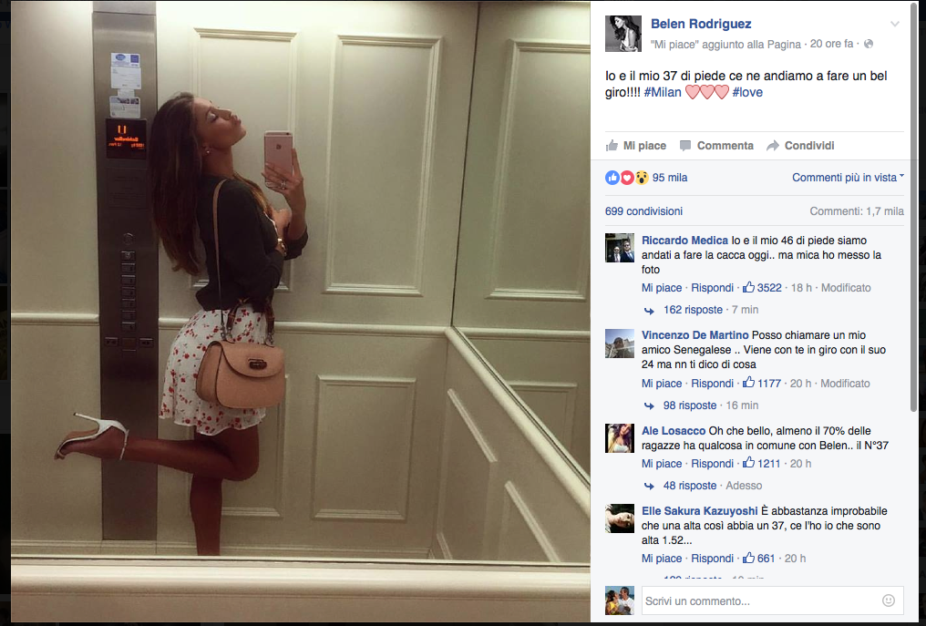 Nina Moric scherza sul cane perduto della Rodriguez