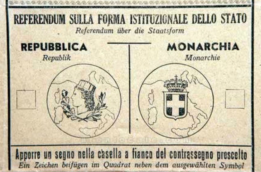 I 70 anni della Repubblica e l’Italia del 1946