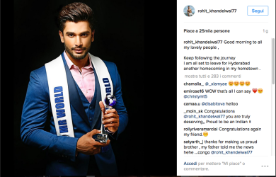 Viene dall’India Mr. World 2016
