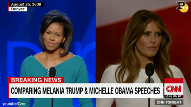 Melania Trump copia il discorso di Michelle Obama | video