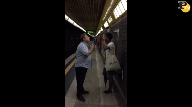 Controllore della metropolitana insulta ragazzo di colore | video