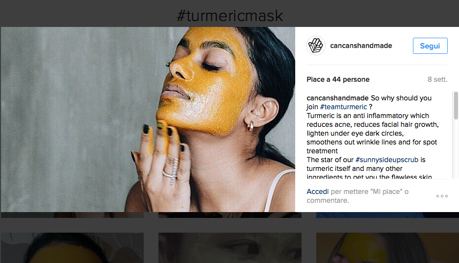 Galleria foto 'Su Instagram è #TurmericMask mania' - foto 3