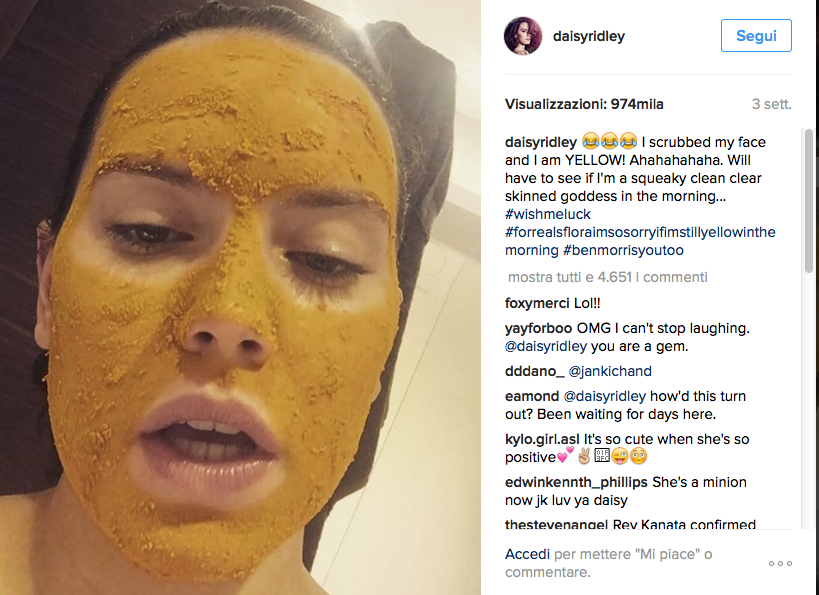 Galleria foto 'Su Instagram è #TurmericMask mania' - foto 5
