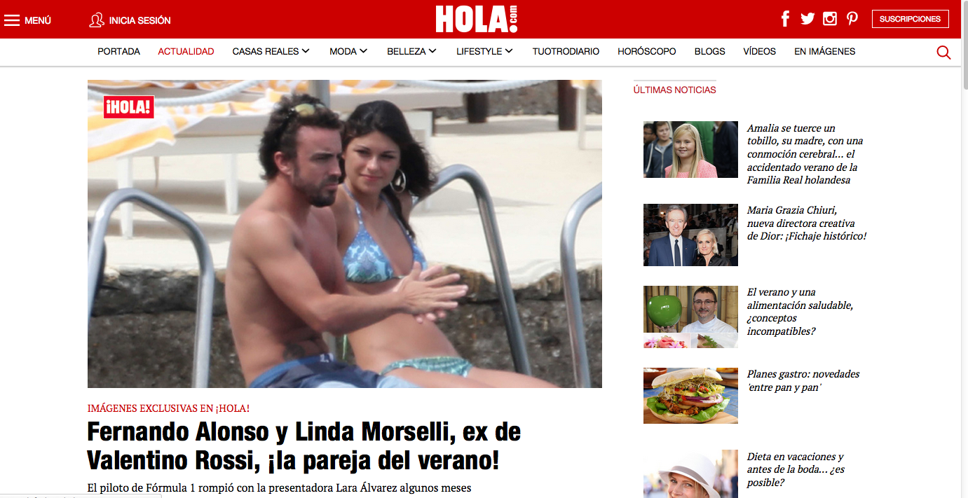 Linda Morselli e Fernando Alonso sono la nuova coppia dell’estate?