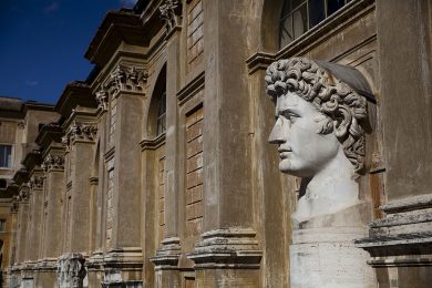 Exploring the Vatican Museums at night
