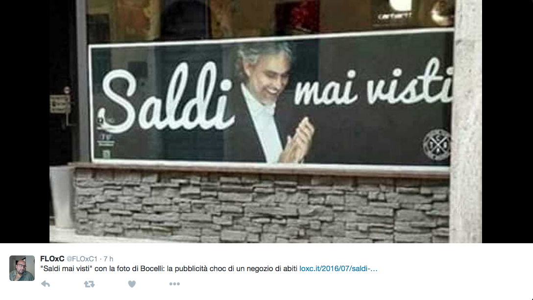 “Saldi mai visti”, a Bassano del Grappa è polemica per la pubblicità choc “Saldi mai visti”, a Bassano del Grappa è polemica per la pubblicità choc