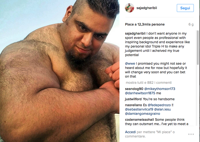 L'”Hulk iraniano” vuole arruolarsi per combattere l’Is L'”Hulk iraniano” vuole arruolarsi per combattere l’Is