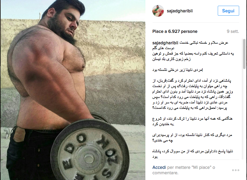 L'”Hulk iraniano” vuole arruolarsi per combattere l’Is L'”Hulk iraniano” vuole arruolarsi per combattere l’Is
