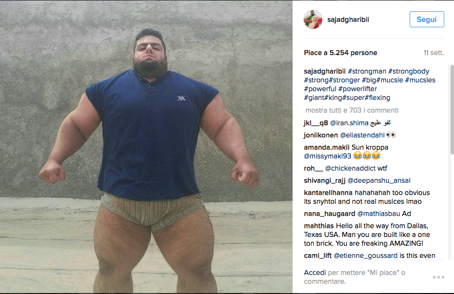 L'”Hulk iraniano” vuole arruolarsi per combattere l’Is L'”Hulk iraniano” vuole arruolarsi per combattere l’Is