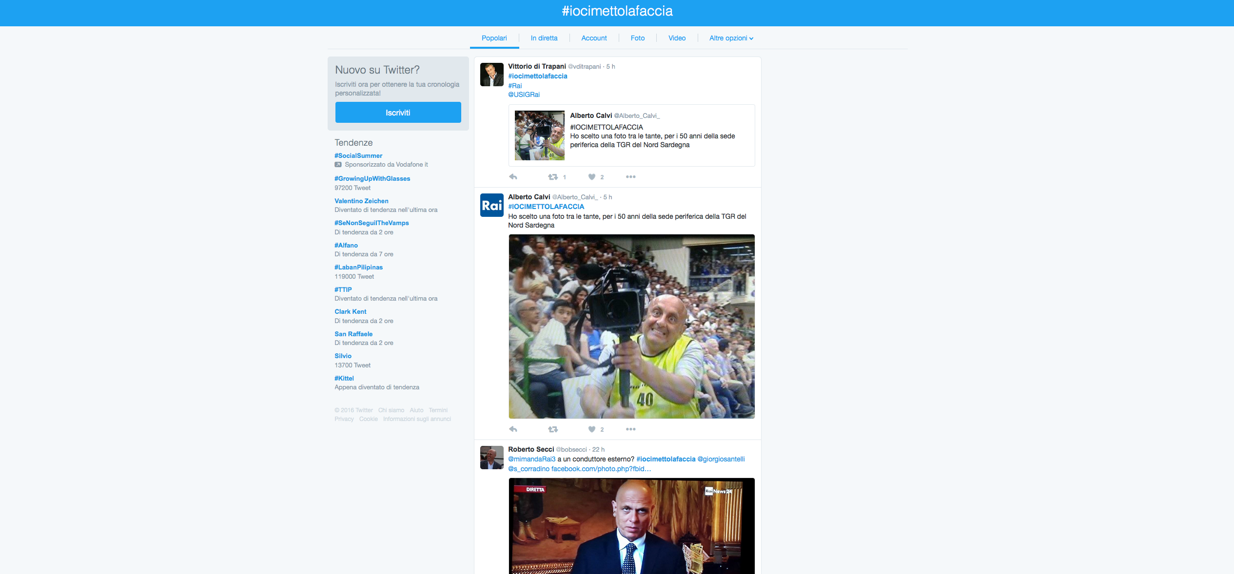 La protesta social dei giornalisti Rai