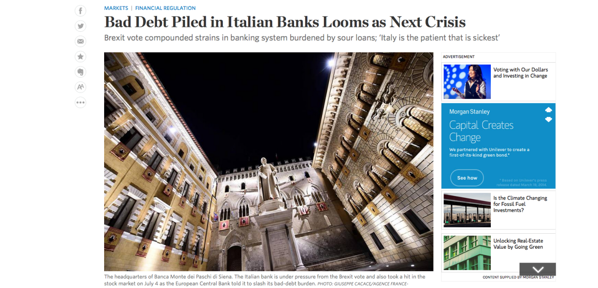 Galleria foto 'Banche italiane: perché preoccupano gli investitori stranieri' - foto 3