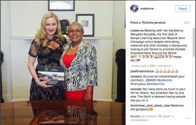 Madonna in Kenya dalla parte di donne e bambini