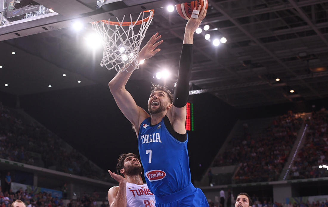 Basket, pre-Olimpico: l’Italia batte prima la tensione e poi la Tunisia Basket, pre-Olimpico: l’Italia batte prima la tensione e poi la Tunisia