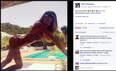 Belén e l’amore da spy story con Marco Borriello