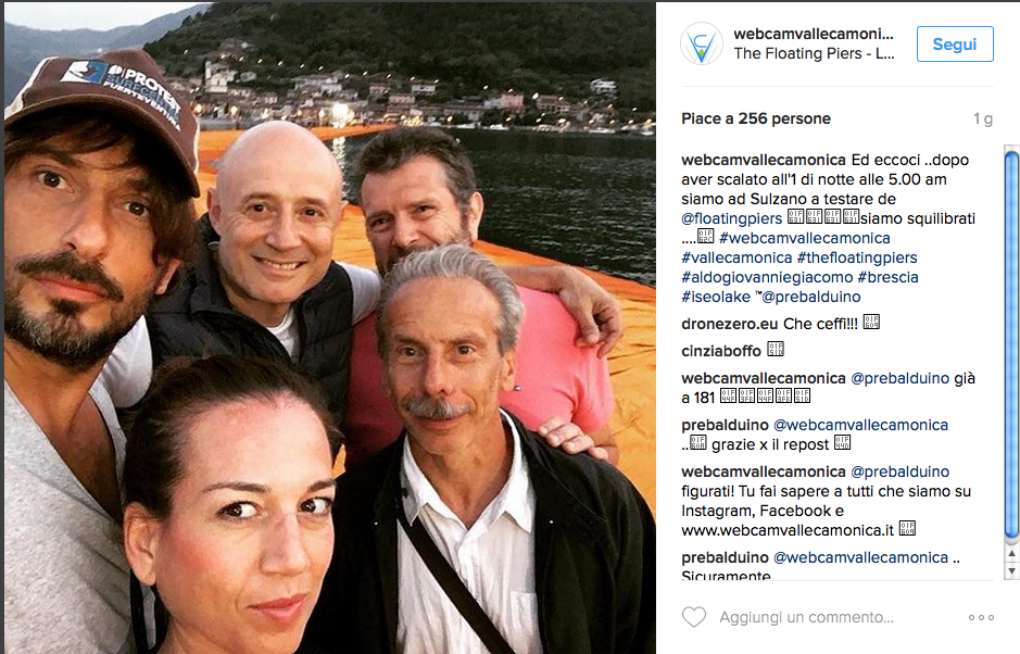 Da Carlo Cracco a Willem Dafoe, tanti i vip sulla passerella di Christo Da Carlo Cracco a Willem Dafoe, tanti i vip sulla passerella di Christo