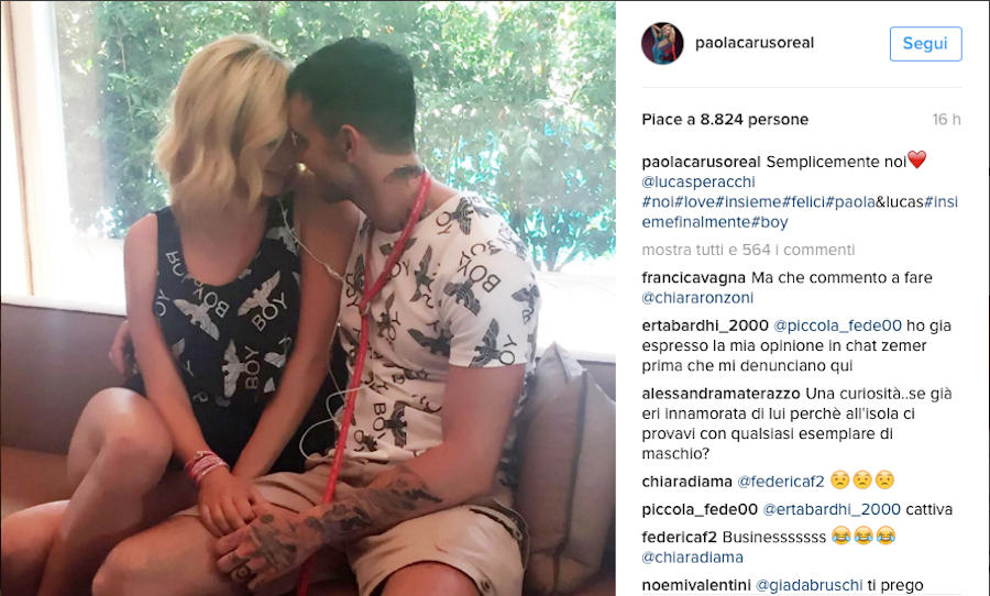 Uomini e Donne: l’ex tronista Lucas Peracchi si è fidanzato con Paola Caruso Uomini e Donne: l’ex tronista Lucas Peracchi si è fidanzato con Paola Caruso