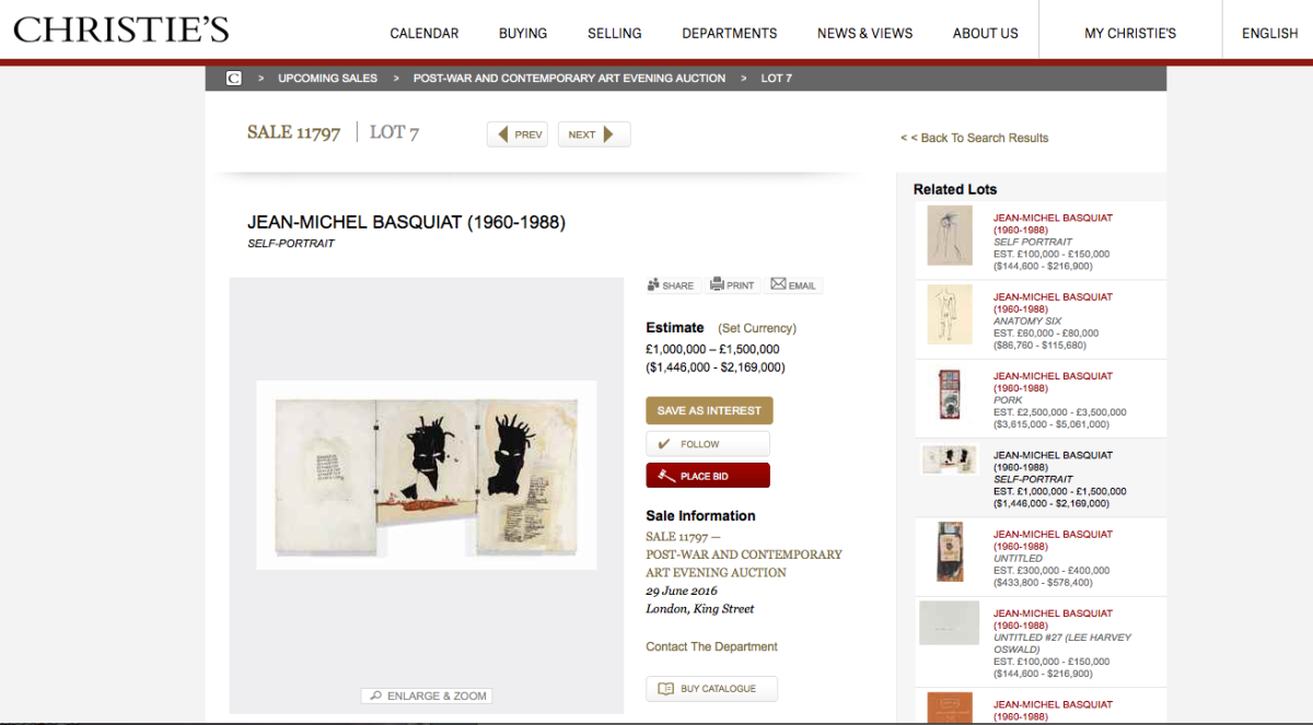 Galleria foto 'Johnny Depp, 11 milioni di dollari dalla vendita di due Basquiat' - foto 7